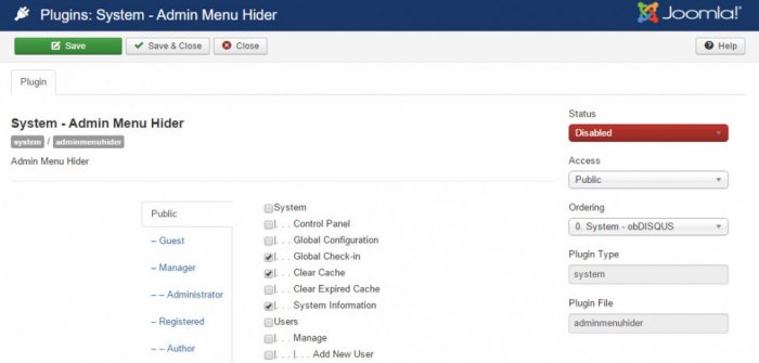 Admin Menu Hider 3.0