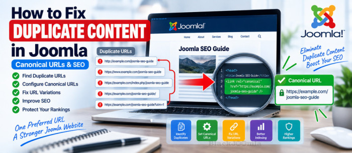 How to Fix Duplicate Content in Joomla: Canonical URLs &amp; SEO