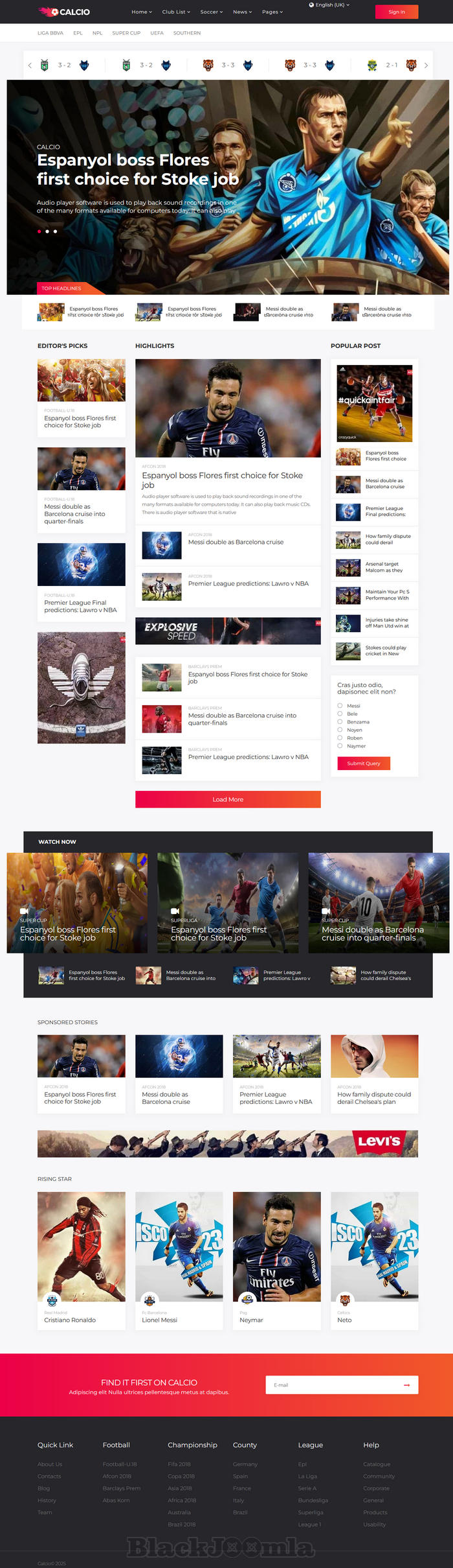 JoomShaper Calcio JoomShaper Calcio