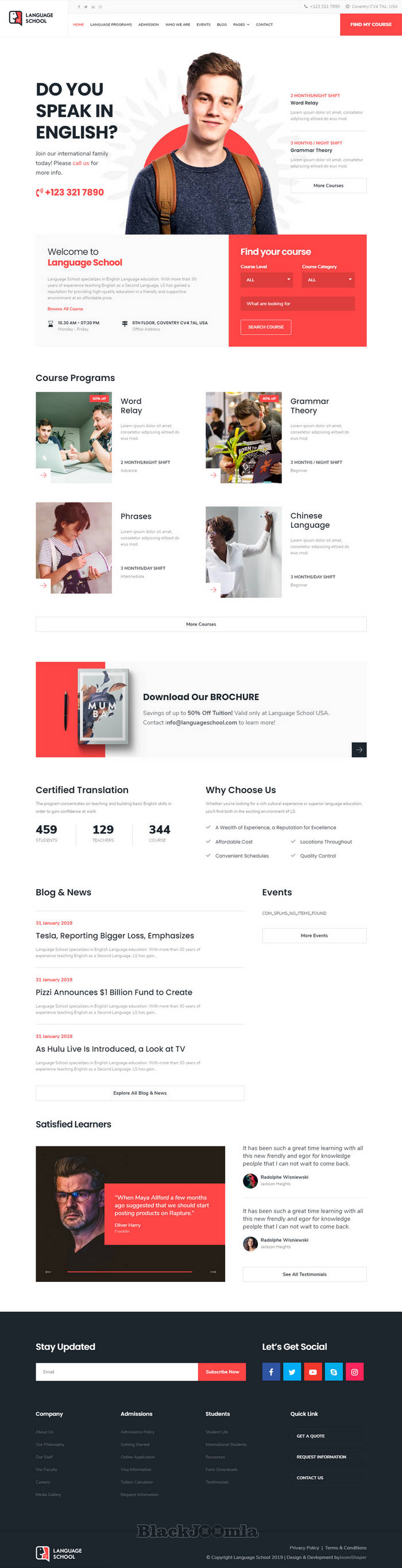 JoomShaper Language School